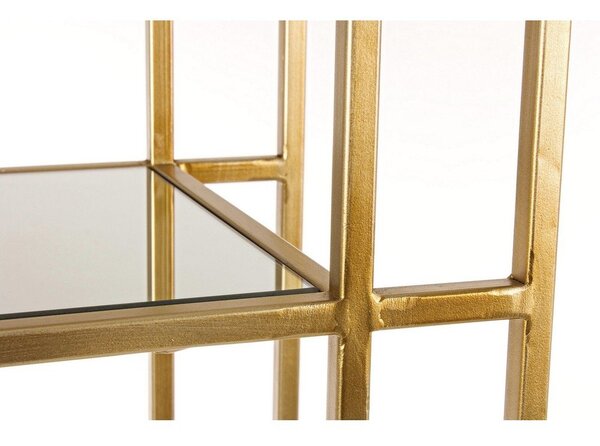 Ocelová knihovna ve zlaté barvě 68x172,5x28 cm Elenor – Bizzotto