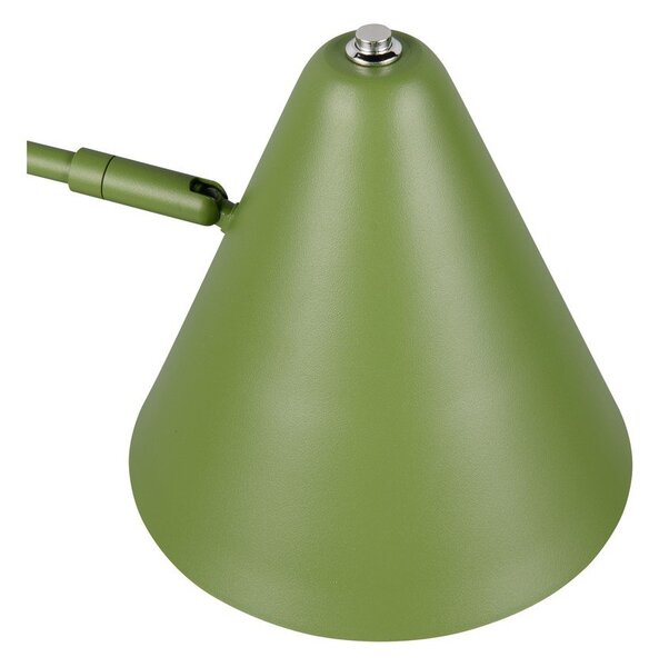 Zelená stojací lampa s ohybatelnou konstrukcí (výška 126,5 cm) Cosima – Trio