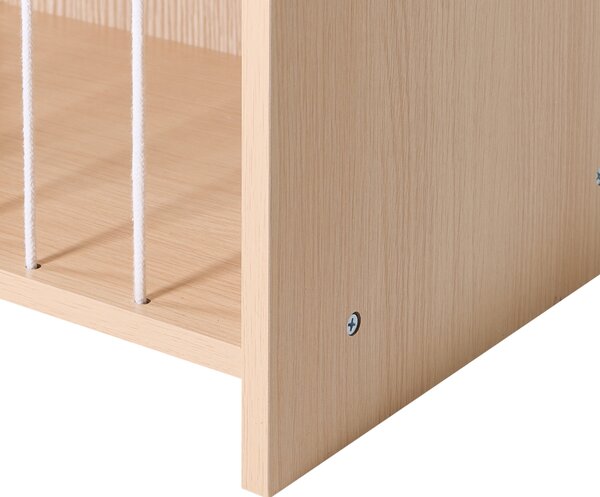 Regál se 3 policemi LACKEY 105 cm Světle hnědá