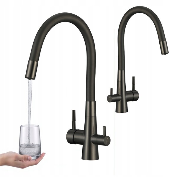Kuchyňská baterie s flexibilní výpustí pro filtr vody RIVECO Laveo