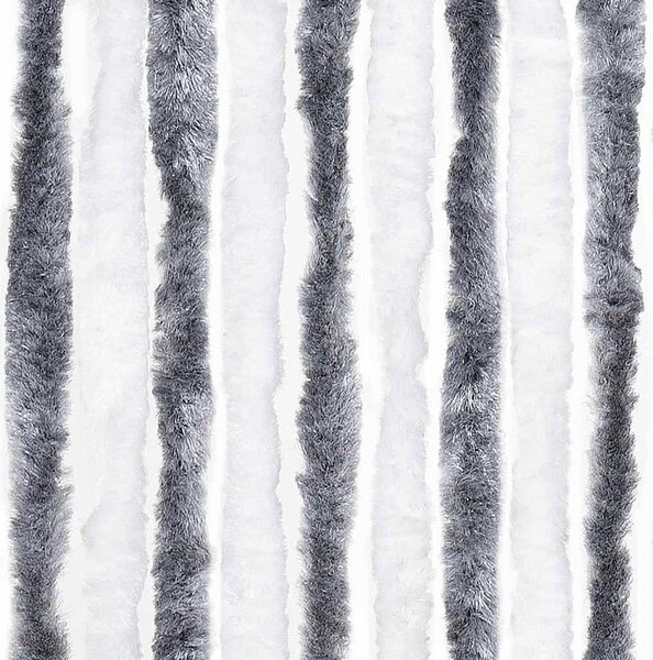 Závěs proti hmyzu šedobílý 90 x 200 cm Chenille 315124