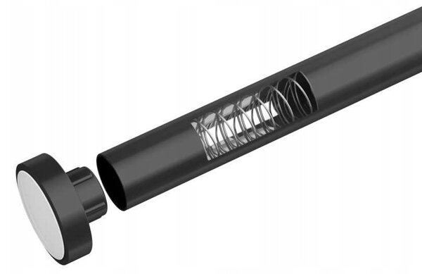 Rozpěrná sprchová tyč Wenko 110-185 x 2,8 mm černá