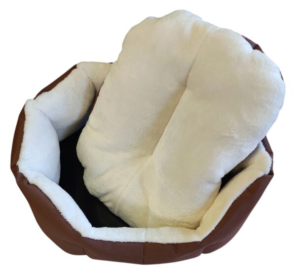 Pelech pro domácí mazlíčky - hnědokrémový - 45 x 30 cm