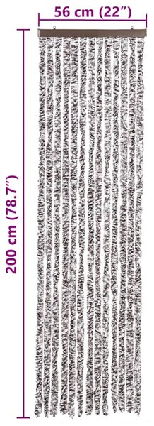 Závěs proti hmyzu hnědo-béžový 56 x 200 cm Chenille 315129