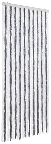 Závěs proti hmyzu šedobílý 90 x 200 cm Chenille 315124