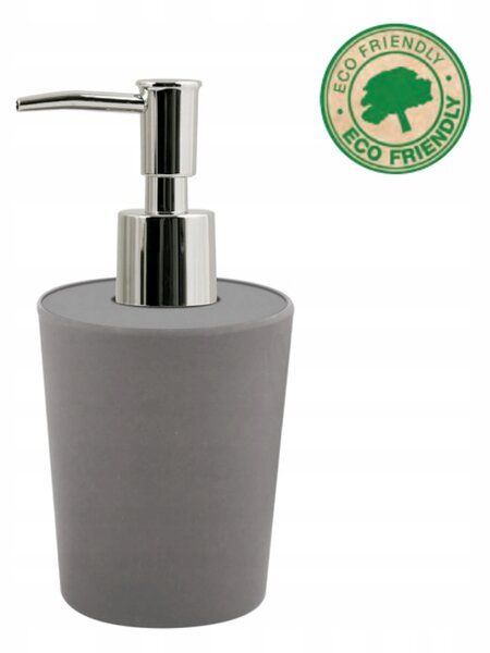 Spirella dávkovač mýdla TAKEO, šedý, bambusové vlákna, 400 ml