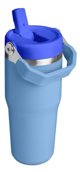 Modrá termoska z nerezové oceli 410 ml IceFlow™ Flip Straw 2.0 Tumbler Blue Sky – Stanley