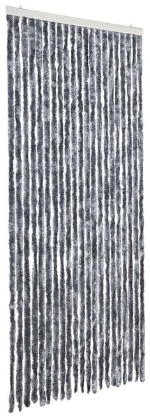 Závěs proti hmyzu stříbrný 90 x 200 cm Chenille 315139