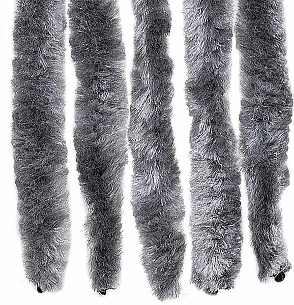 Závěs proti hmyzu stříbrný 90 x 200 cm Chenille 315139