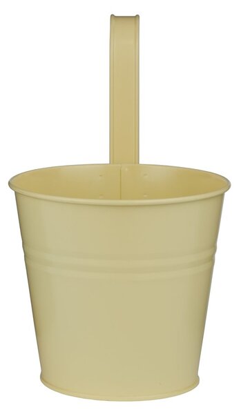 ZINC Květináč k zavěšení 16 cm - sv. žlutá