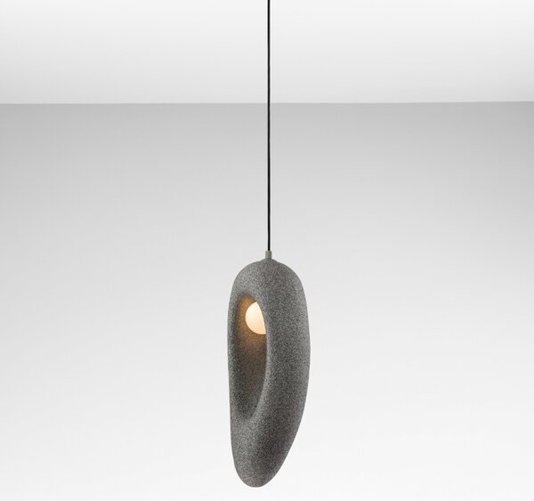 Nova Luce Šedé závěsné světlo Tempus 18 cm