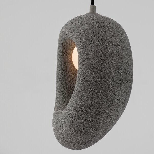 -25 % Dny MOMENTI– Nova Luce Šedé závěsné světlo Tempus 20 cm