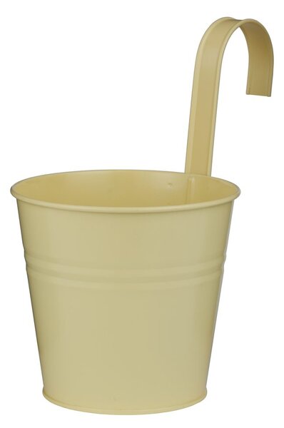 ZINC Květináč k zavěšení 16 cm - sv. žlutá