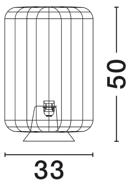 Nova Luce Modrá stolní lampa Abby 50 cm