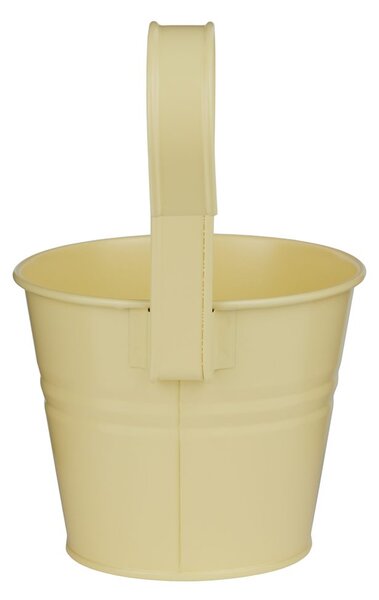 ZINC Květináč k zavěšení 13 cm - sv. žlutá