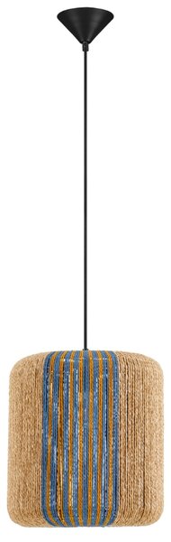 Nova Luce Modré závěsné světlo Abby 33 cm