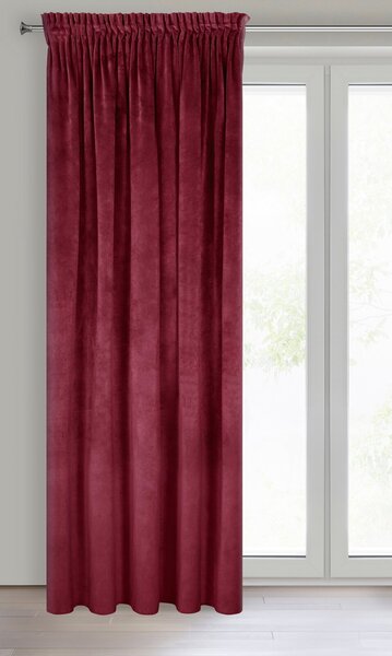 ZATEMŇOVACÍ ZÁVĚS NA PÁSCE RIA 140X270 CM BORDOVÁ
