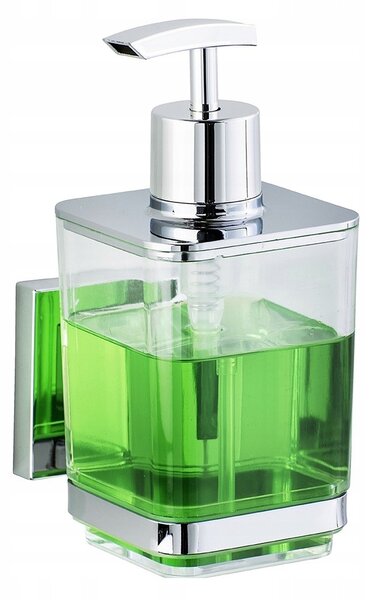 Ruční dávkovač mýdla nástěnný Wenko 340 ml bezbarvý, stříbrný
