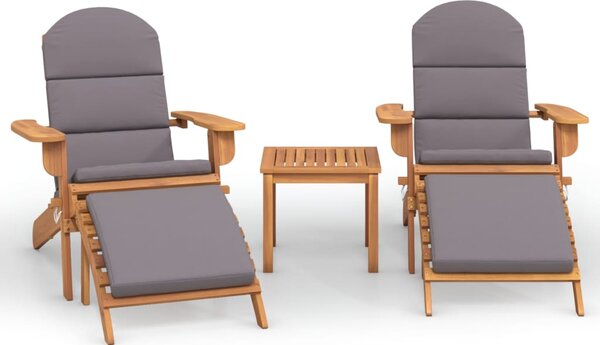 3dílná sada zahradního nábytku Adirondack masivní akácie 3152126