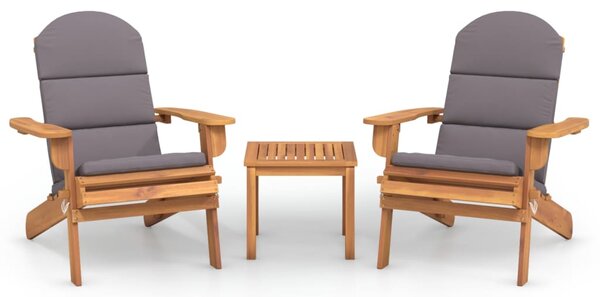 3dílná sada zahradního nábytku Adirondack masivní akácie 3152124