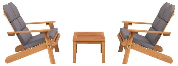3dílná sada zahradního nábytku Adirondack masivní akácie 3152135