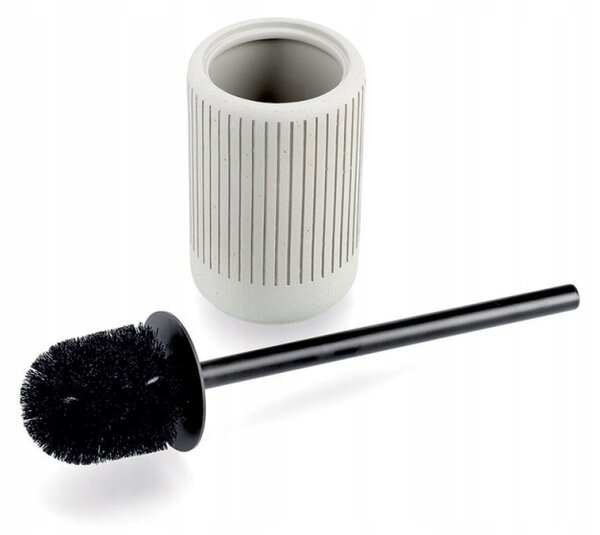 WC ŠTĚTKA S NÁDOBOU, CEMENT, Ø 10,3 CM, ZELLER