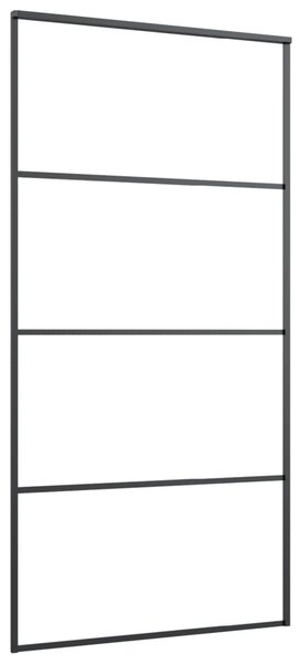 Posuvné dveře s kováním 102,5 x 205 cm ESG sklo a hliník 3152150