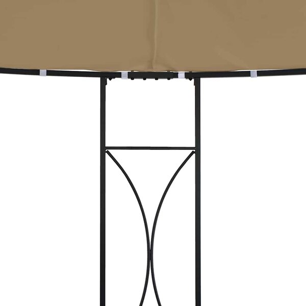 Altán 300 x 290 cm taupe kruhový 315227