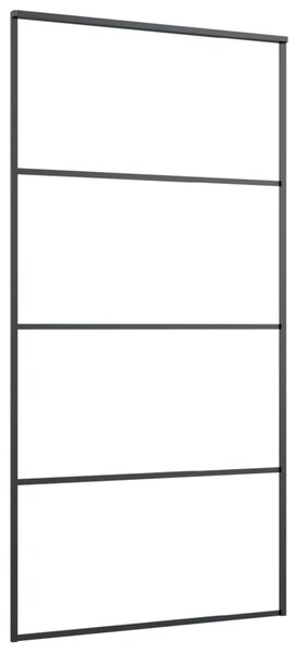 Posuvné dveře s kováním 102,5 x 205 cm ESG sklo a hliník 3152149