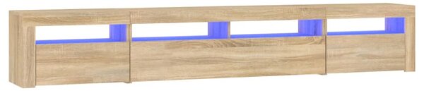 TV skříňka s LED osvětlením dub sonoma 240x35x40 cm 3152724