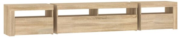 TV skříňka s LED osvětlením dub sonoma 240x35x40 cm 3152724