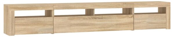 TV skříňka s LED osvětlením dub sonoma 240x35x40 cm 3152724