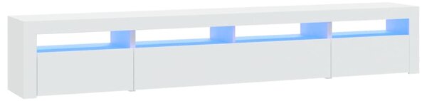 TV skříňka s LED osvětlením bílá 240x35x40 cm 3152722