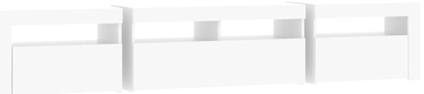 TV skříňka s LED osvětlením bílá 210 x 35 x 40 cm 3152730