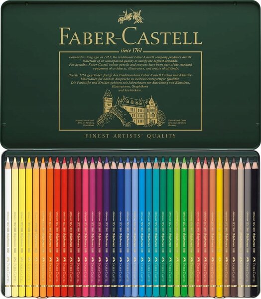 Faber-Castell 110036 Polychromos plechová krabička 36 ks