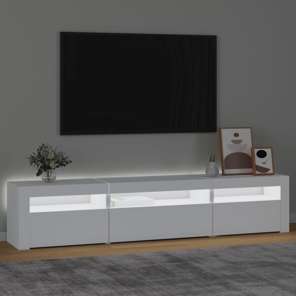 TV skříňka s LED osvětlením bílá 195 x 35 x 40 cm 3152738