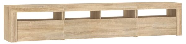 TV skříňka s LED osvětlením dub sonoma 210 x 35 x 40 cm 3152732