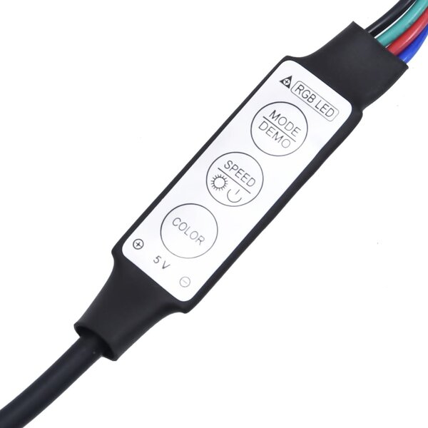 TV skříňka s LED osvětlením kouřový dub 210 x 35 x 40 cm 3152735
