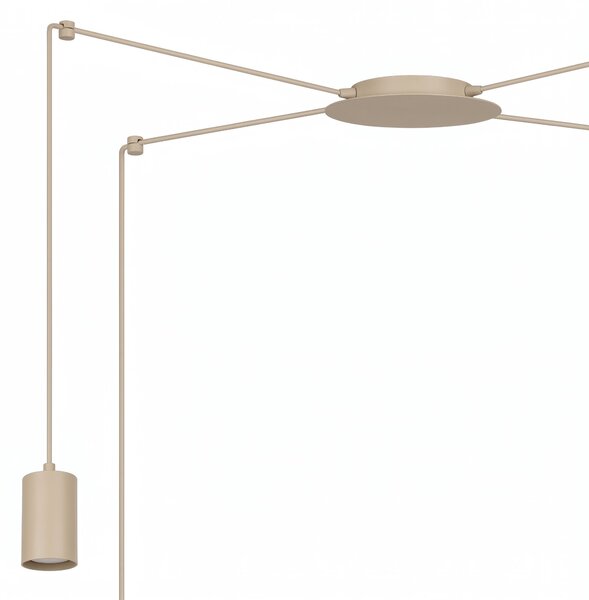 Závěsné svítidlo TRAKER 4 – moka, 4× GU10, šířka 300 cm