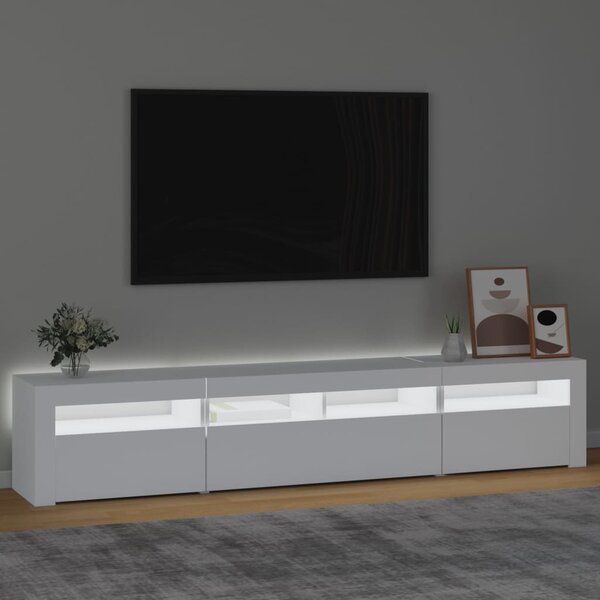 TV skříňka s LED osvětlením bílá 210 x 35 x 40 cm 3152730