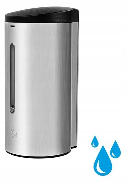 Bezkontaktní dávkovač mýdla nástěnný Donner 700 ml černý, stříbrný