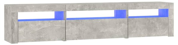TV skříňka s LED osvětlením betonově šedá 195x35x40 cm 3152741