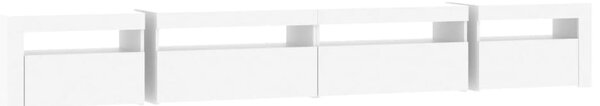 TV skříňka s LED osvětlením bílá 270x35x40 cm 3152746