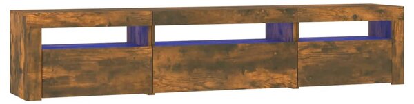 TV skříňka s LED osvětlením kouřový dub 195x35x40 cm 3152743