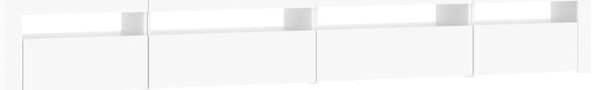 TV skříňka s LED osvětlením bílá 270x35x40 cm 3152746