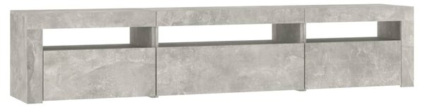 TV skříňka s LED osvětlením betonově šedá 195x35x40 cm 3152741