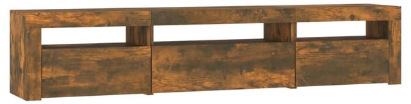 TV skříňka s LED osvětlením kouřový dub 195x35x40 cm 3152743