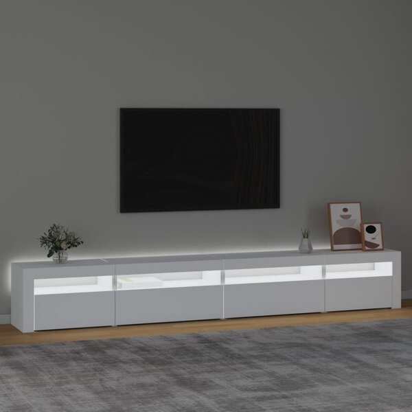 TV skříňka s LED osvětlením bílá 270x35x40 cm 3152746