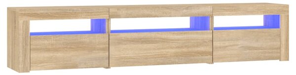 TV skříňka s LED osvětlením dub sonoma 195 x 35 x 40 cm 3152740