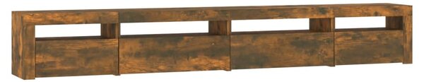 TV skříňka s LED osvětlením kouřový dub 270 x 35 x 40 cm 3152751